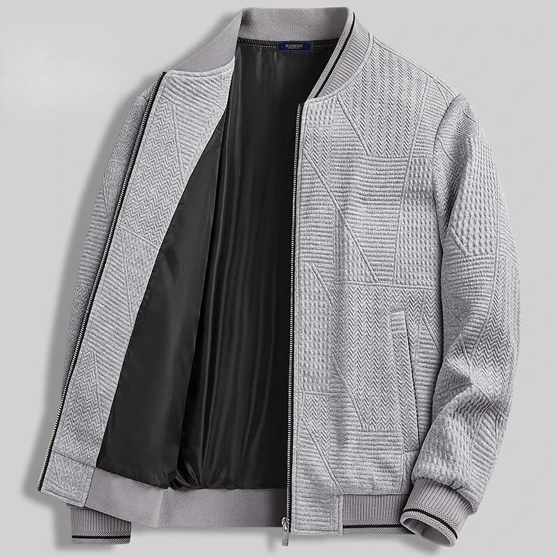 Elegant Azure Knit Jacket