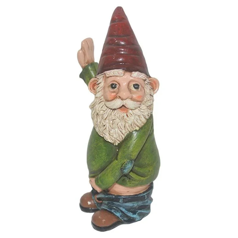 Casta - Creative Gnome Figurine Made of Resin with Elegant White Beard