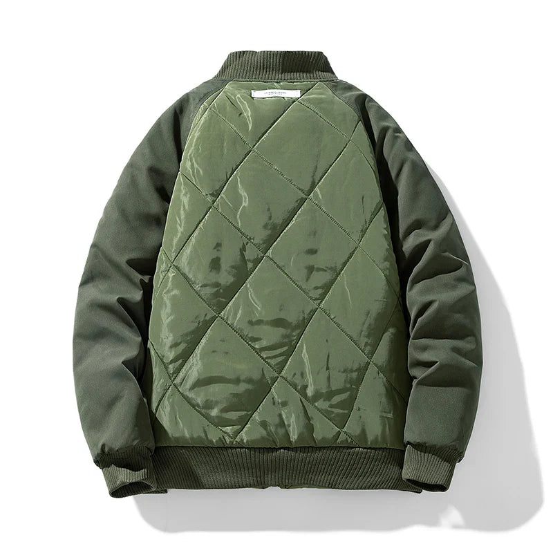 Jacket with protective pads and functional pockets