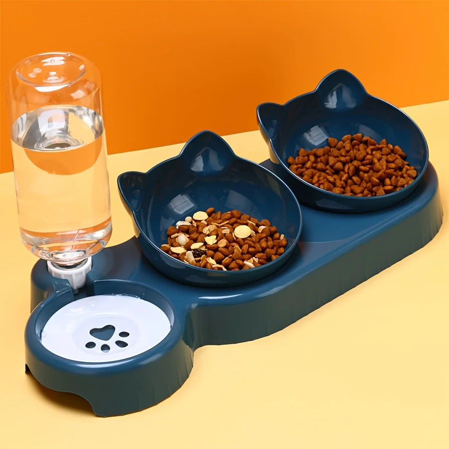 Comfortable and ergonomic cat food bowl for a healthy meal