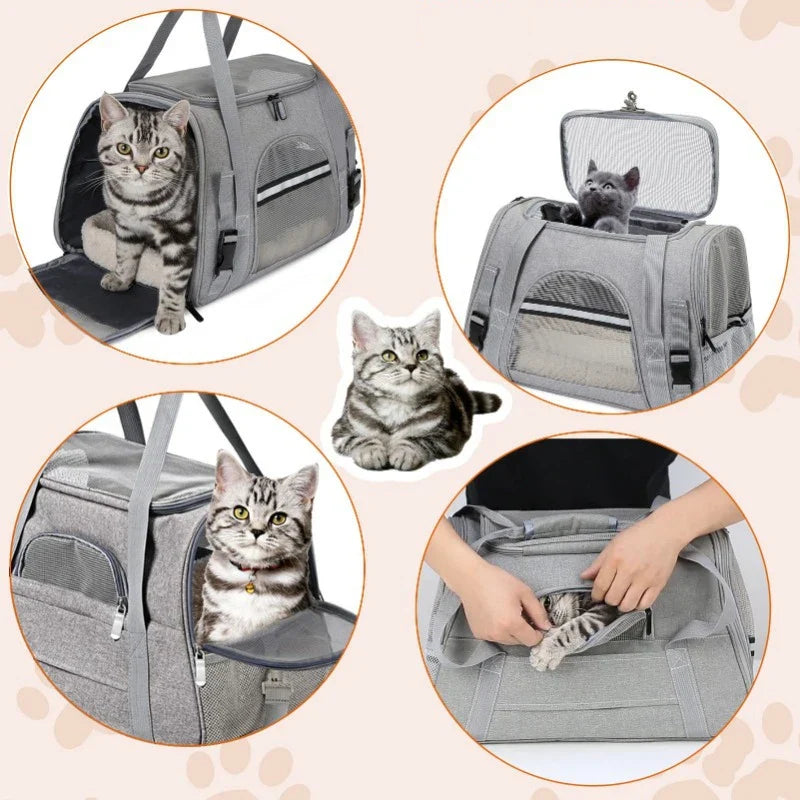 Compact and Stylish Portable Pet Carrier Backpack for Easy Transport