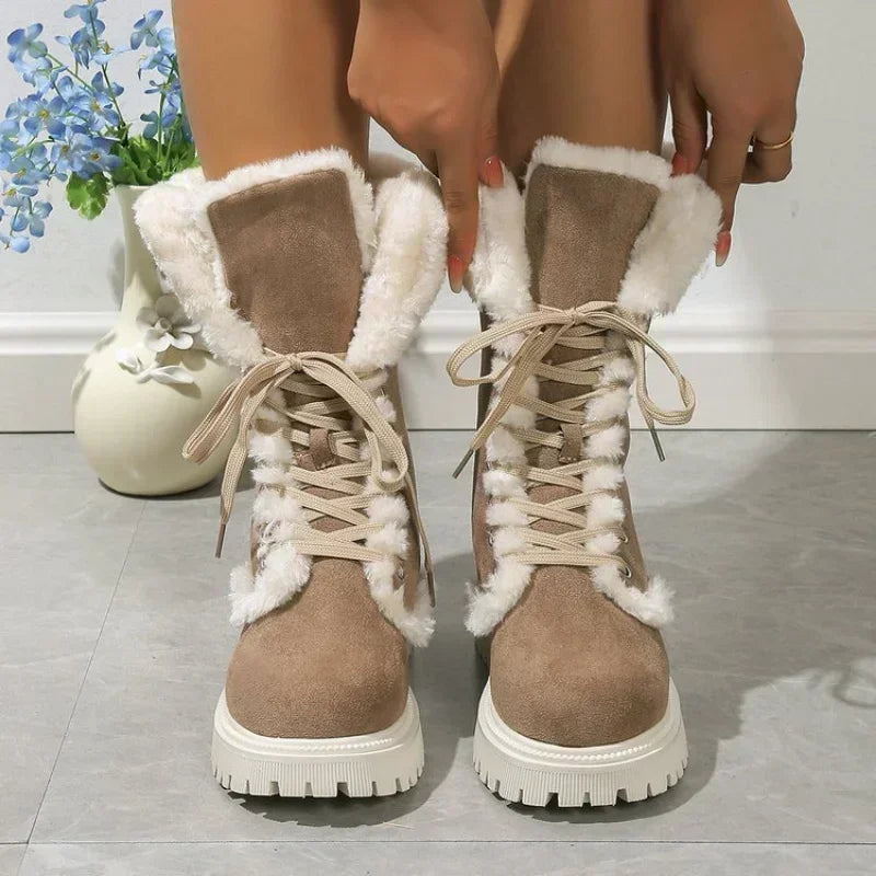 Camille Plush Insulating Boots for Warm and Elegant Comfort