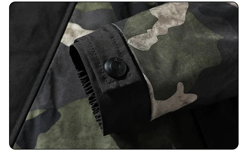 Casual Style Camouflage Long Sleeve Jacket