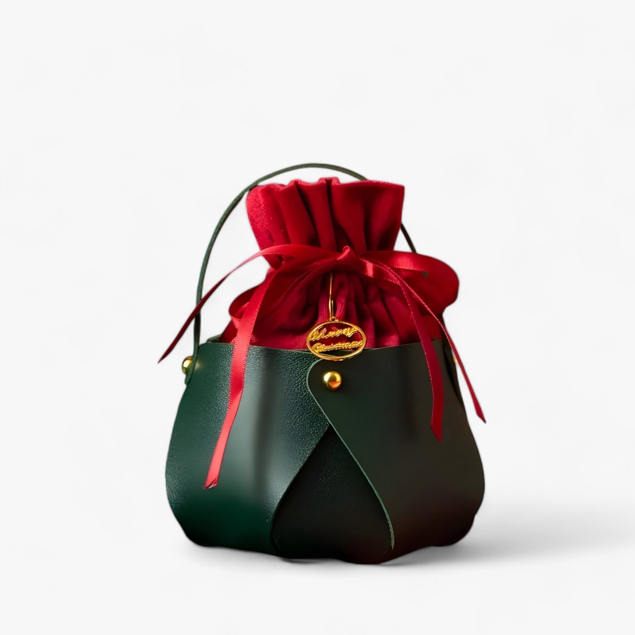 Layla | Apple-shaped bag - Elegant portable gift box for festive packaging