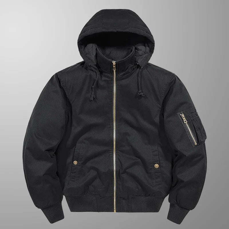 Cushioned Cotton Utility Jacket for Optimal Comfort