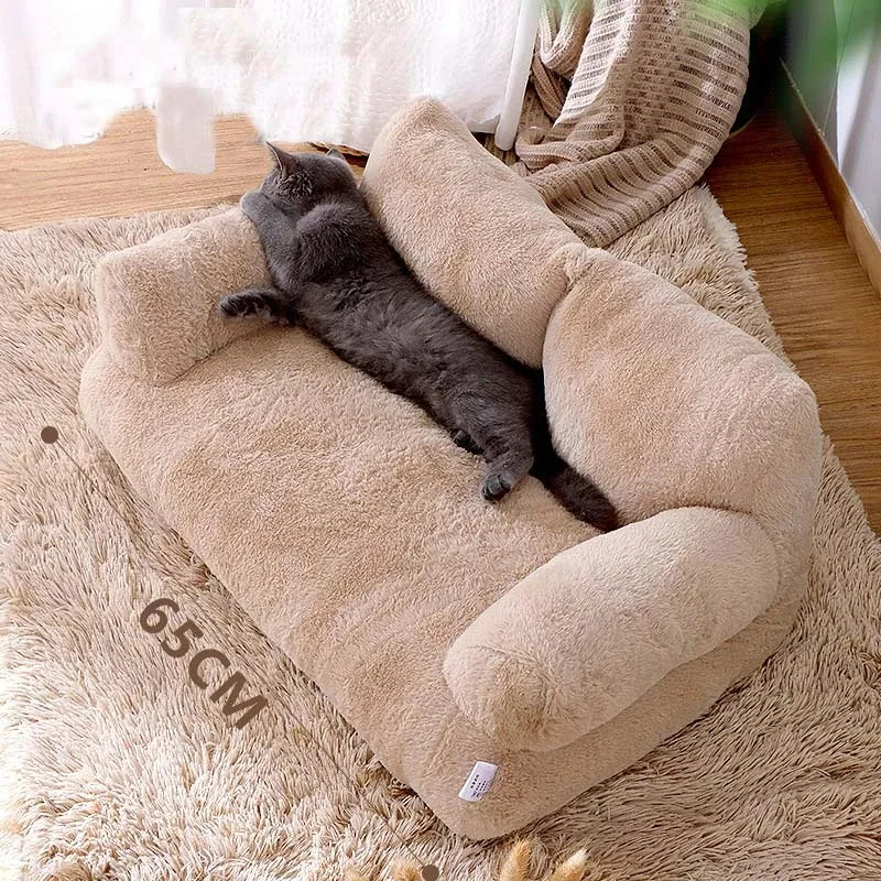 Luxe Cat Bed for Warm Winter Cozying and Ultimate Comfort