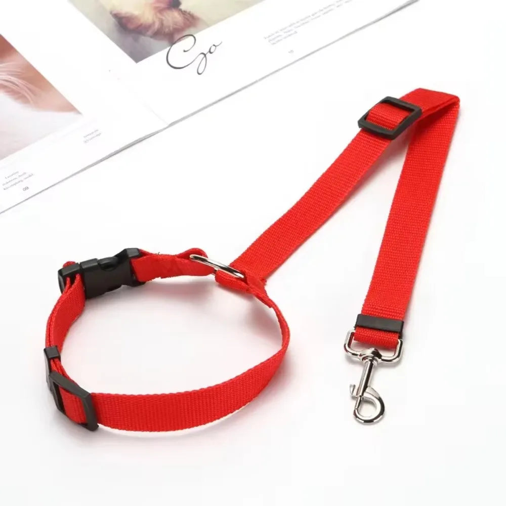 Adjustable Nylon Dog Seat Belt and Harness for Safe and Comfortable Travel