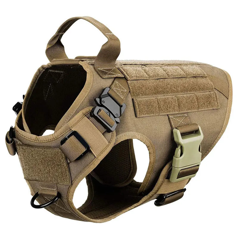 Comfortable Tactical Dog Harness with Leash for Safe and Stylish Walking