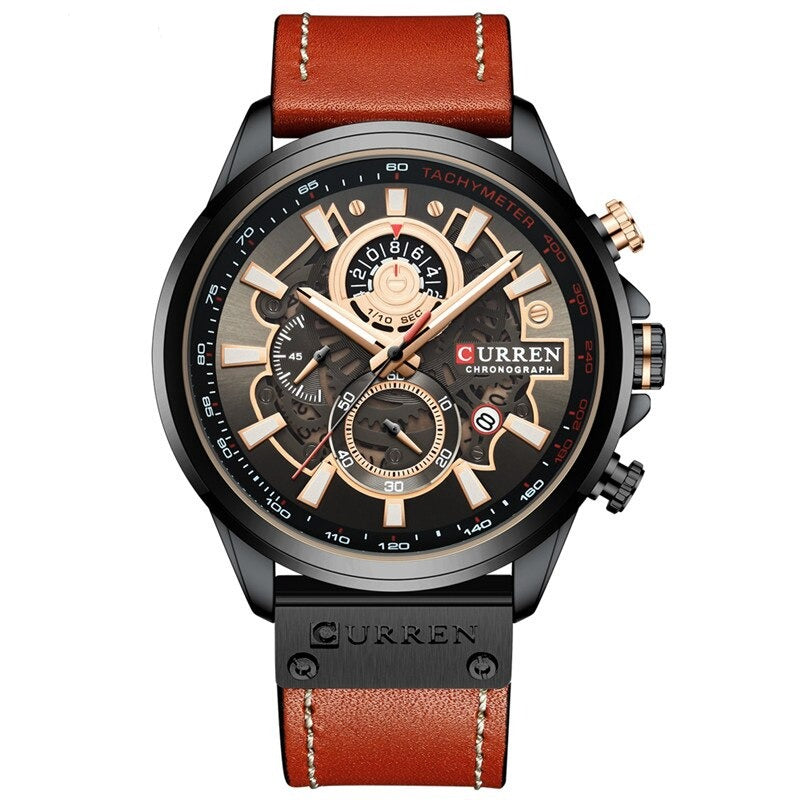 Multifunction Quartz Watch with Built-in Calendar for Versatility and Elegant Style