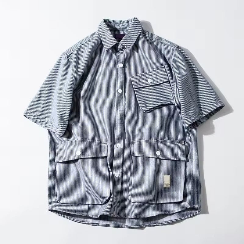 Elegant Riku cargo shirt for practical and trendy work