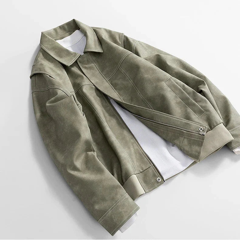 Stylish Genuine Leather Motorcycle Jacket for a Bold and Edgy Look