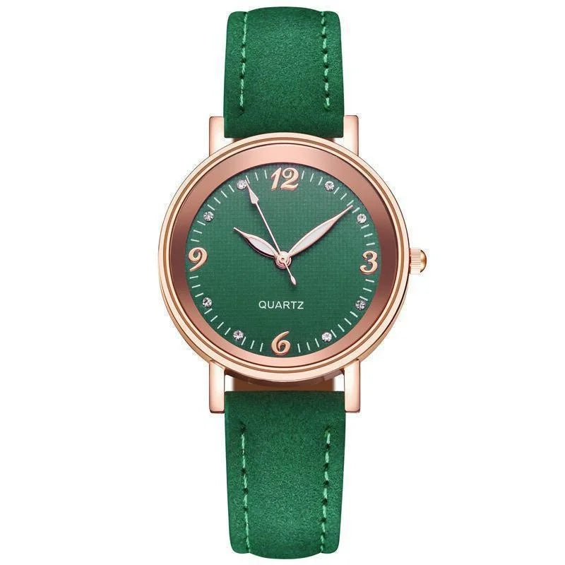 Elegant watch with a stylish leather strap