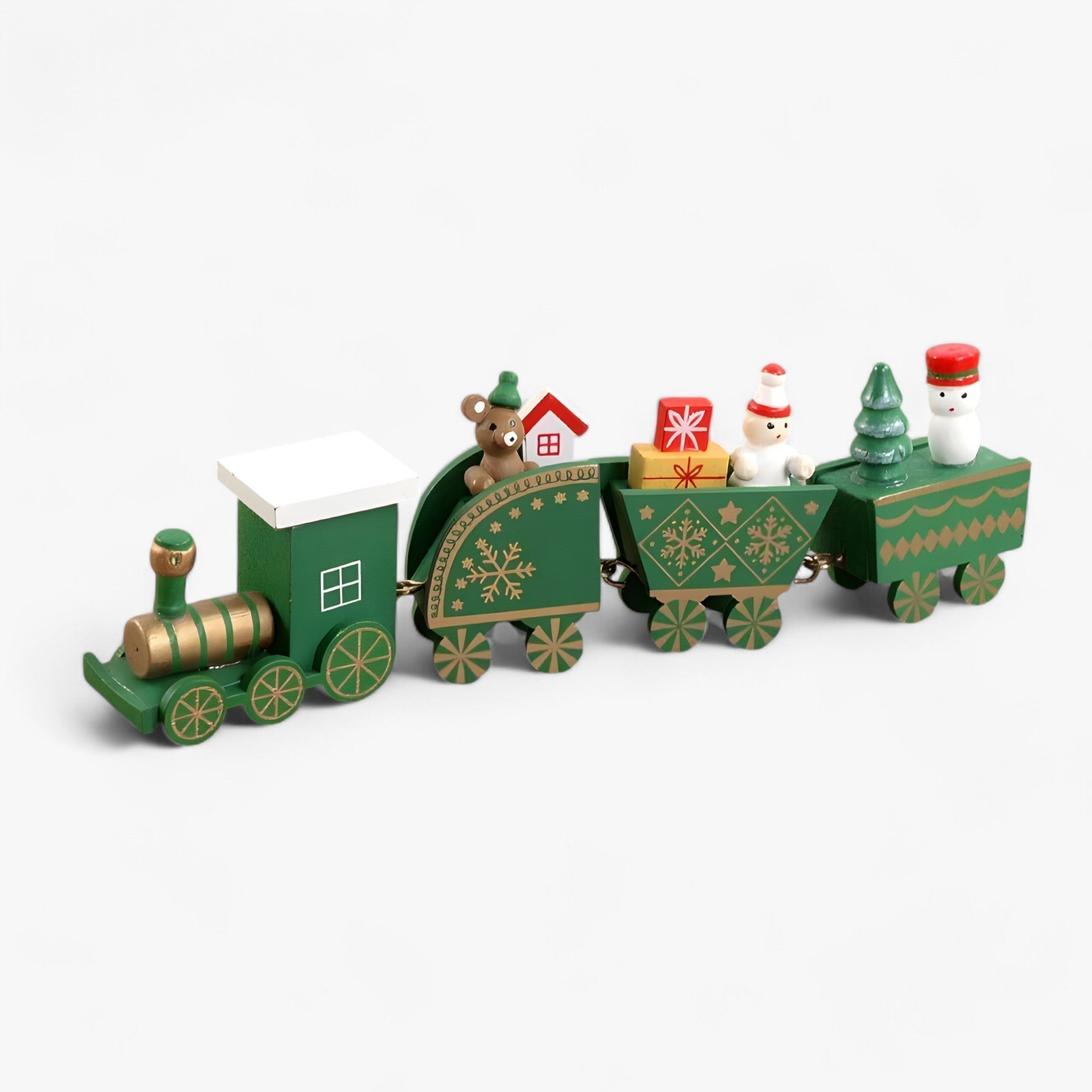 Clever Christmas Tree Decorations with Steam Train Design
