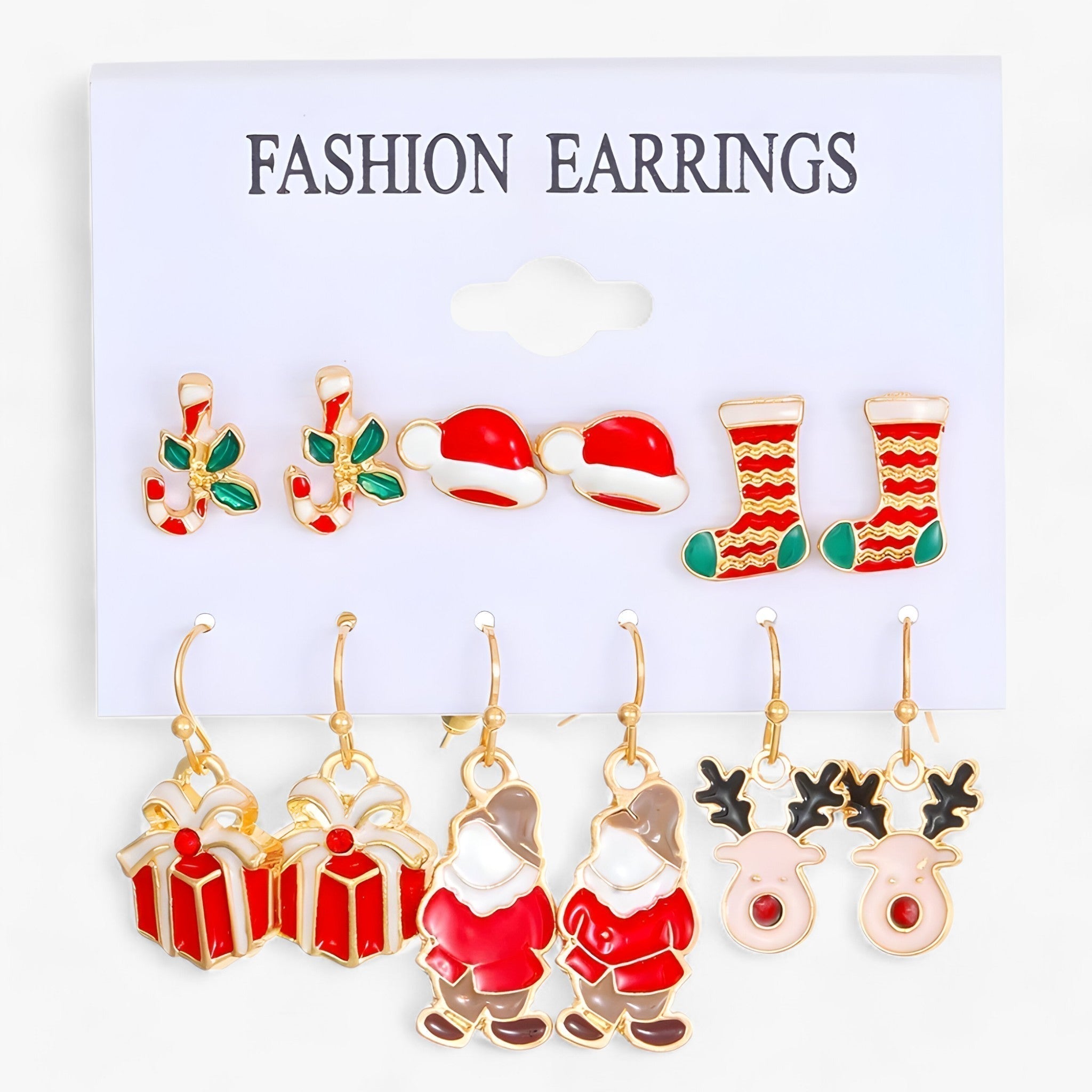 Sparkle | Elegant Ear Jewelry Set with 6 Pairs - Dazzling Zirconia Shine