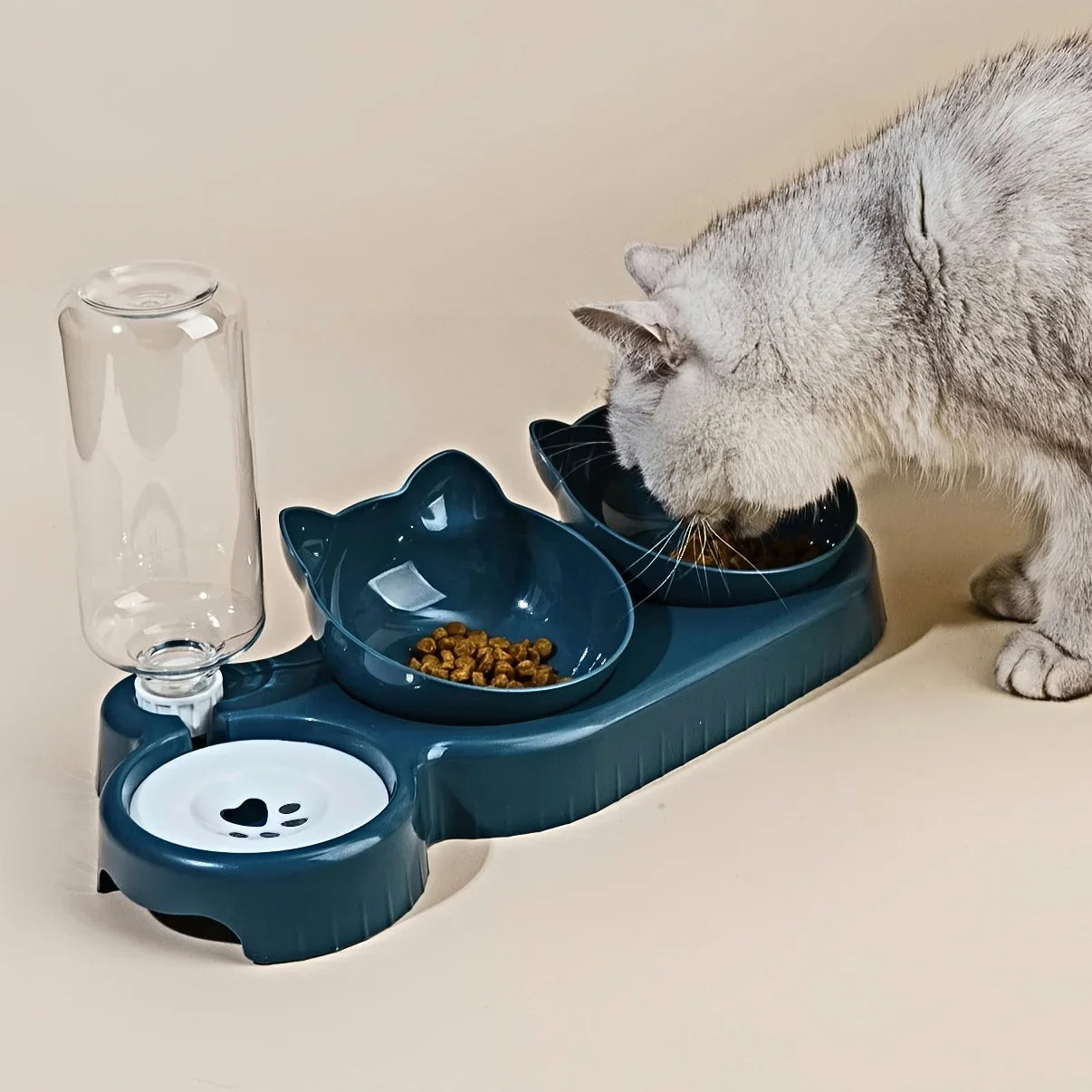 Comfortable and ergonomic cat food bowl for a healthy meal