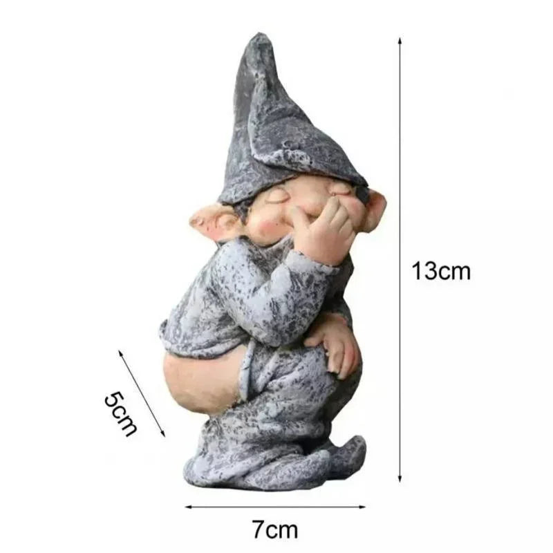 Niobe - Charming Wooden Gnome Figurine for Your Garden and Lawns