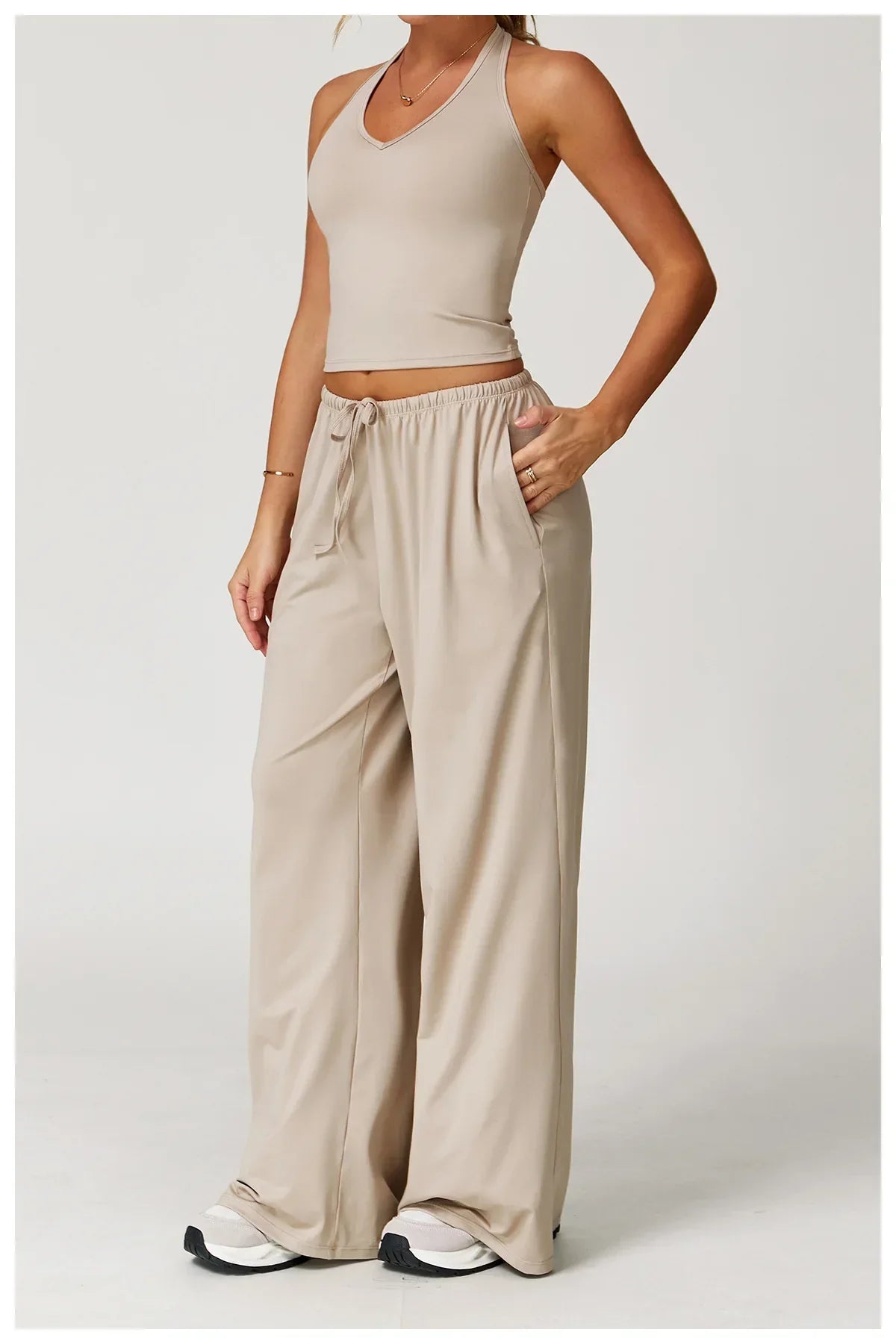 Eleanor | Women's Winter Loungewear Pants with Wide Leg & Relaxed Fit for Stylish Comfort