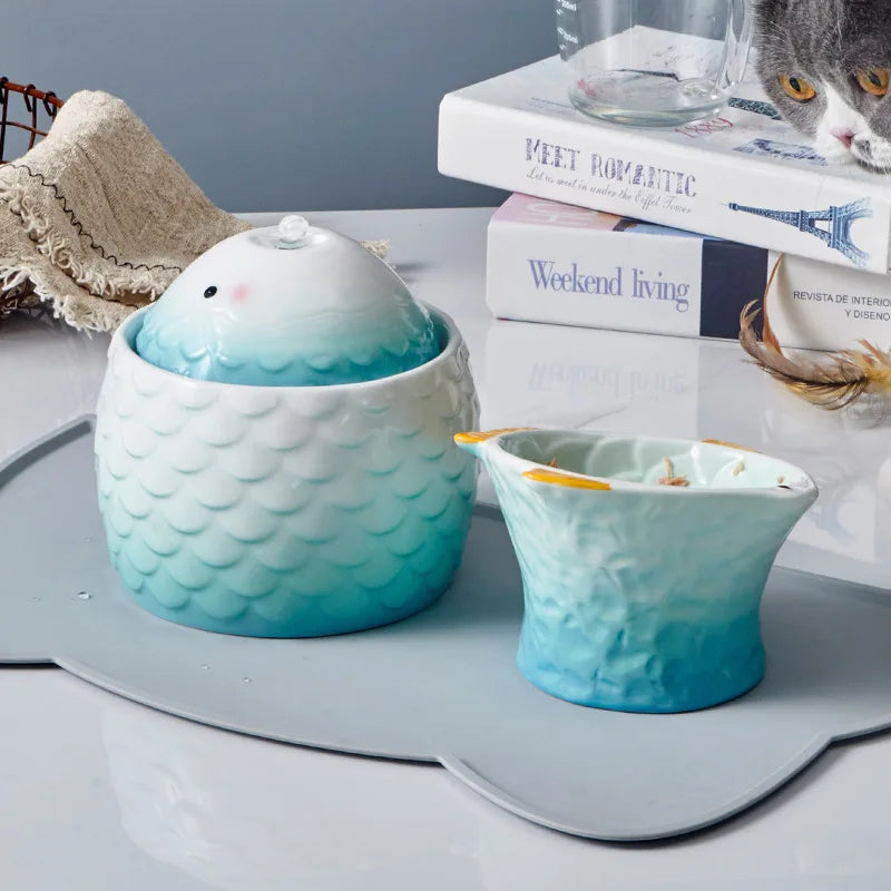 Luxe Ceramic Water Fountain for Pets - Fresh and Healthy Drinking Pleasure