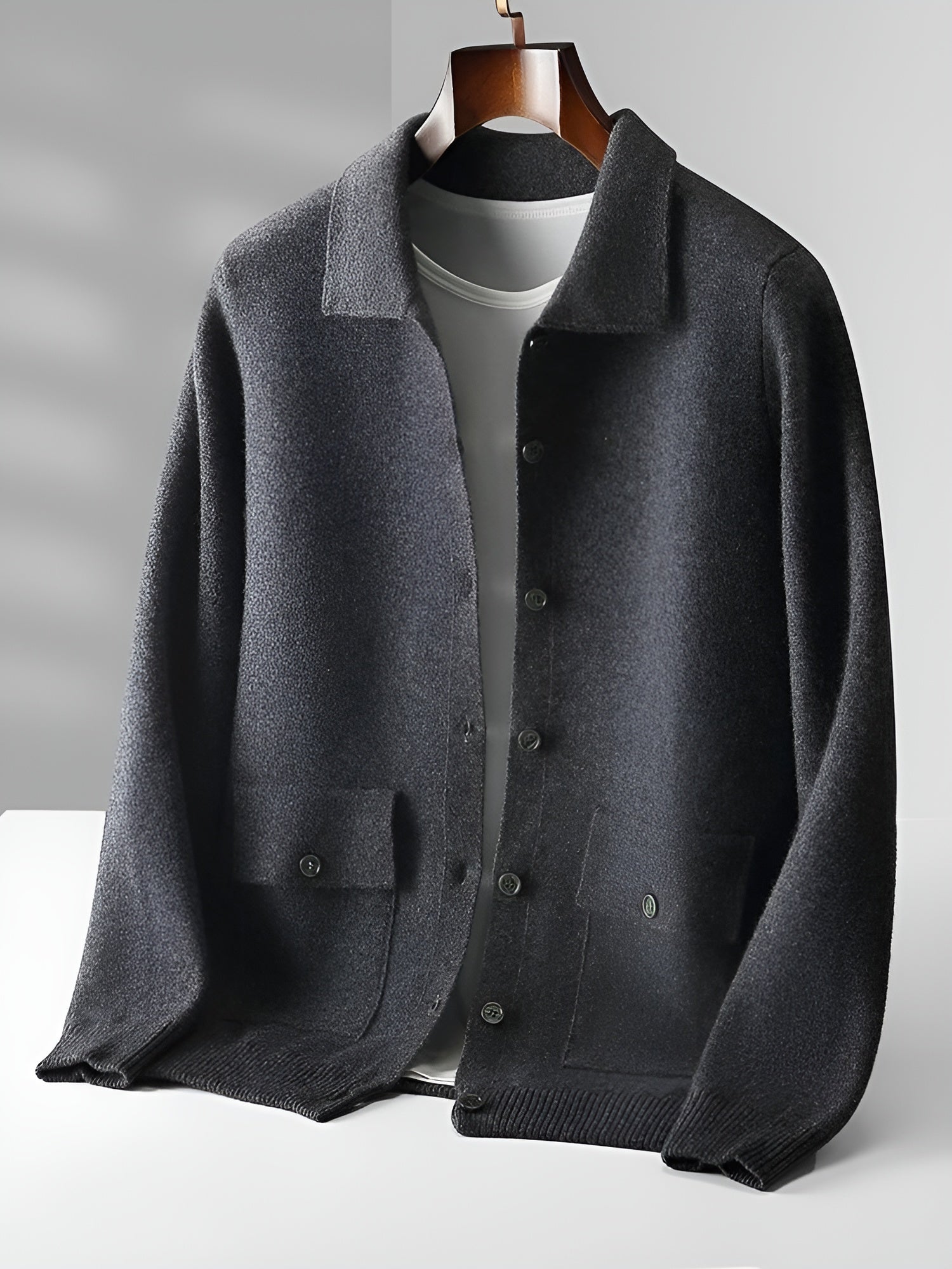 Giorgio Romano Elegant Merino Wool Jacket for Timeless Style