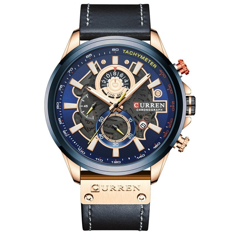 Multifunction Quartz Watch with Built-in Calendar for Versatility and Elegant Style