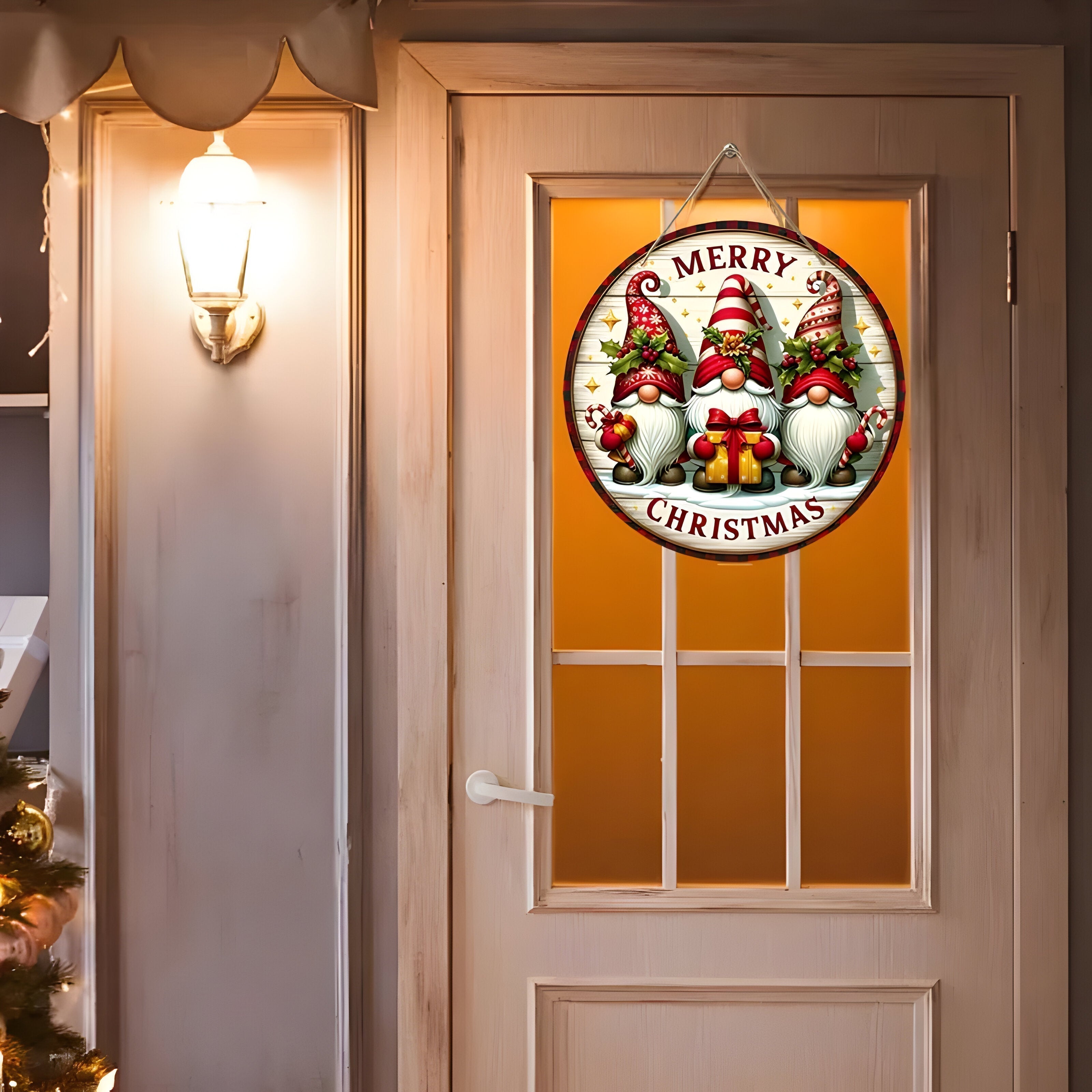 Festive Emily Decoration | Wooden Gnome Panel – Create a Magical and Imaginative Winter Home