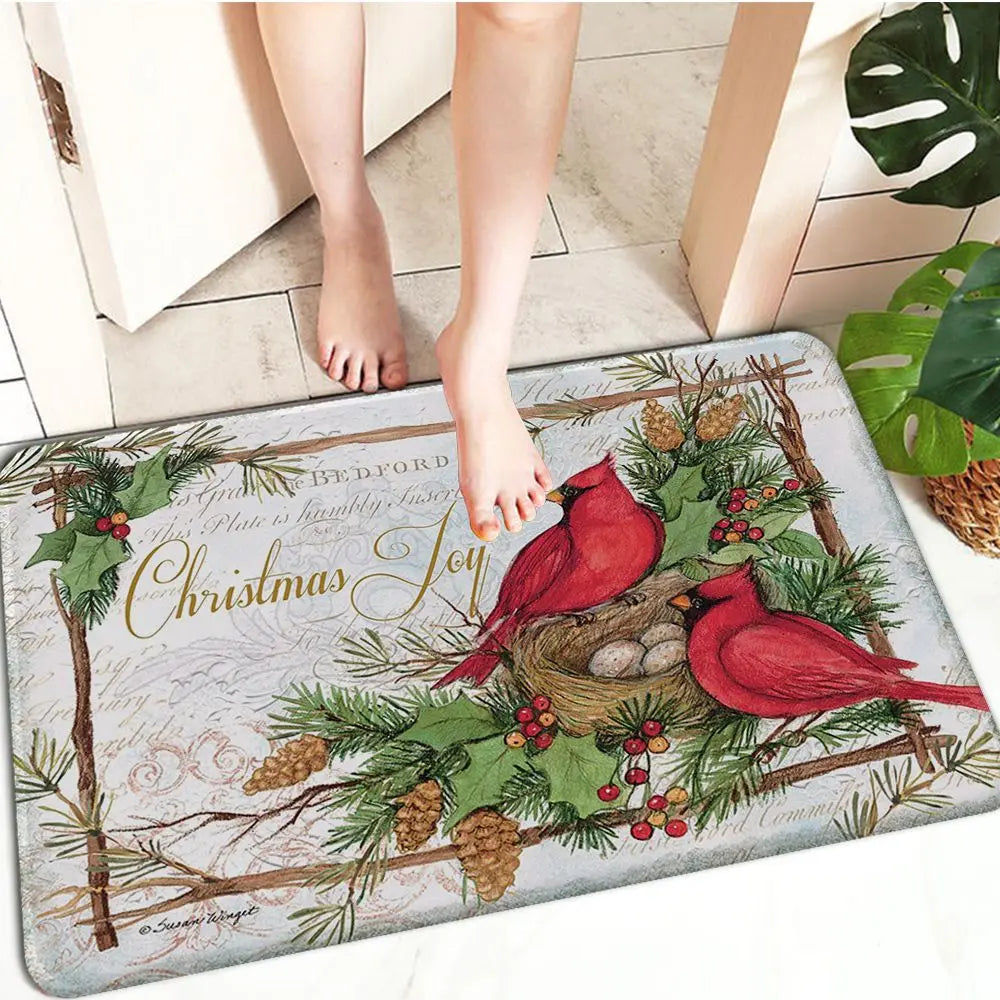 FestivaMat - Charming decorative doormats with vintage vehicles and peaceful holiday scenes