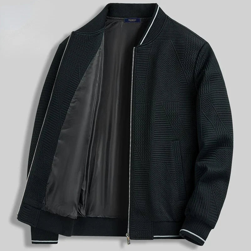 Elegant Azure Knit Jacket