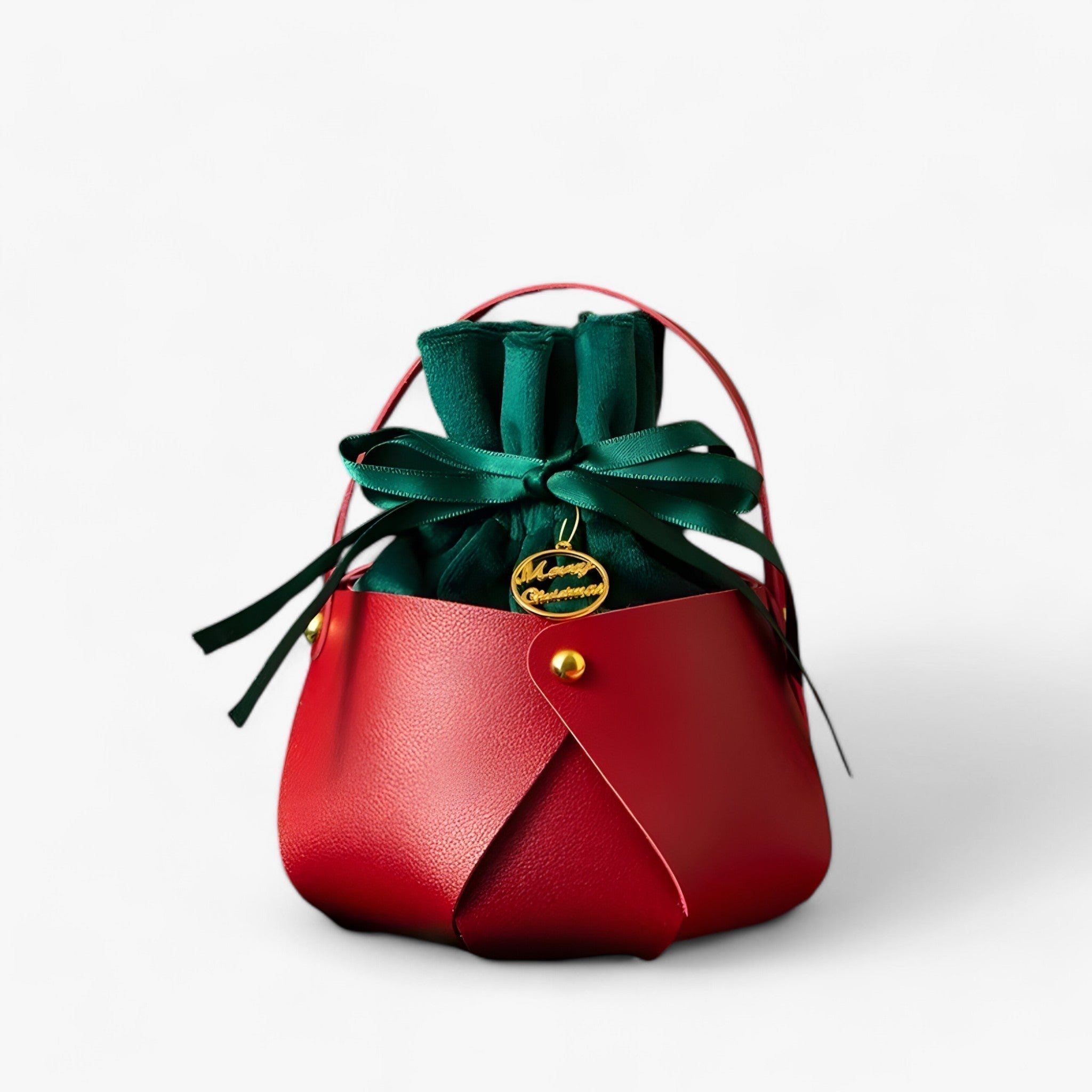 Layla | Apple-shaped bag - Elegant portable gift box for festive packaging