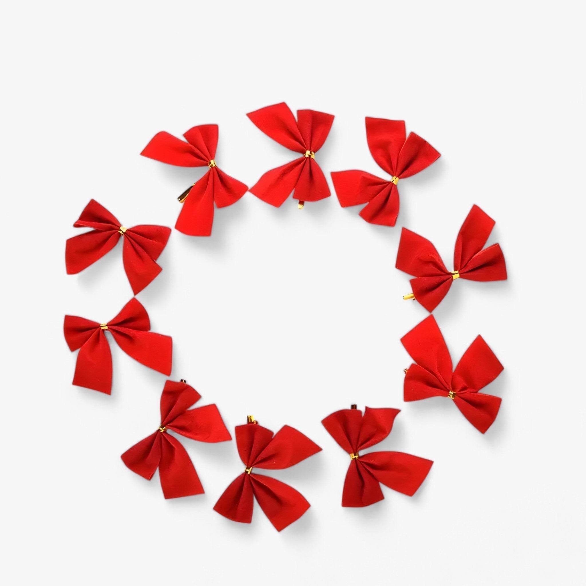 Festive and Elegant Christmas Ribbons | 12 Red Ribbons for Perfect Christmas Tree Decorations