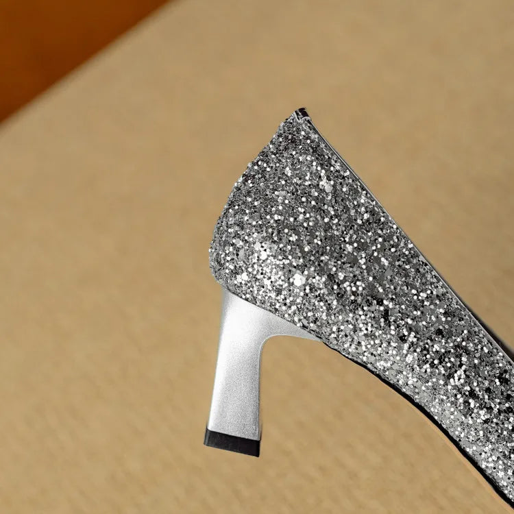 Glitter Pumps – Dazzling Sparkle Heels