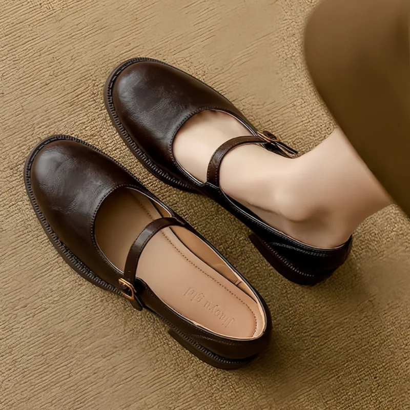 Leather Mary Janes for Classic Comfort
