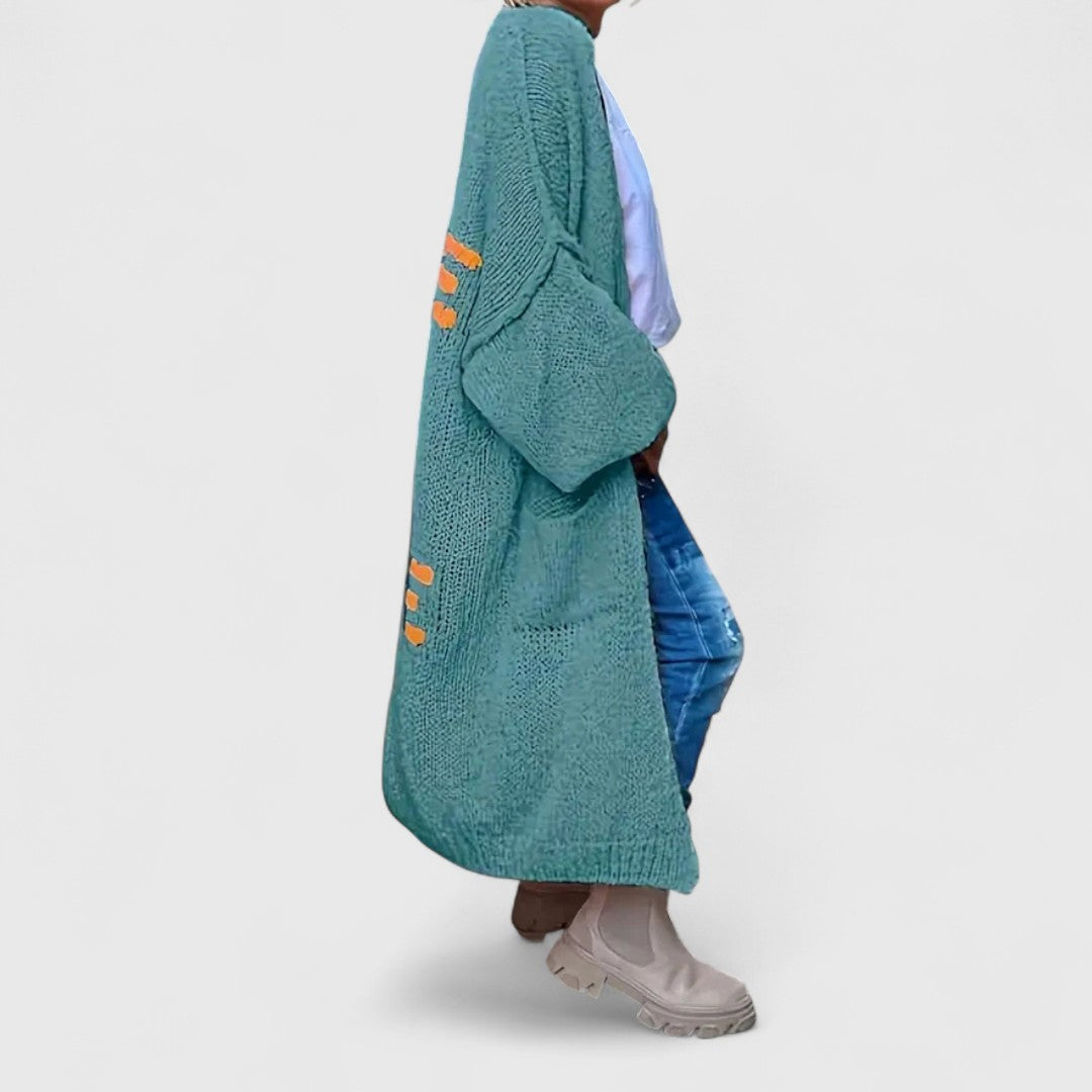 Yosha - Unique Style Patchwork Knit Jacket