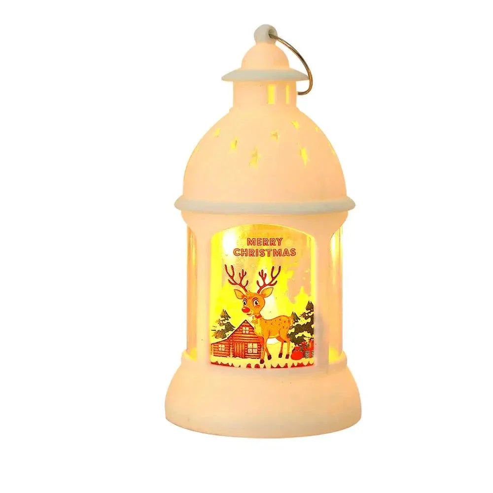 SantaGlow - Festive LED Lanterns with Santa Claus Design for a Cozy Christmas Atmosphere