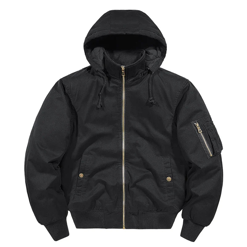 Cushioned Cotton Utility Jacket for Optimal Comfort