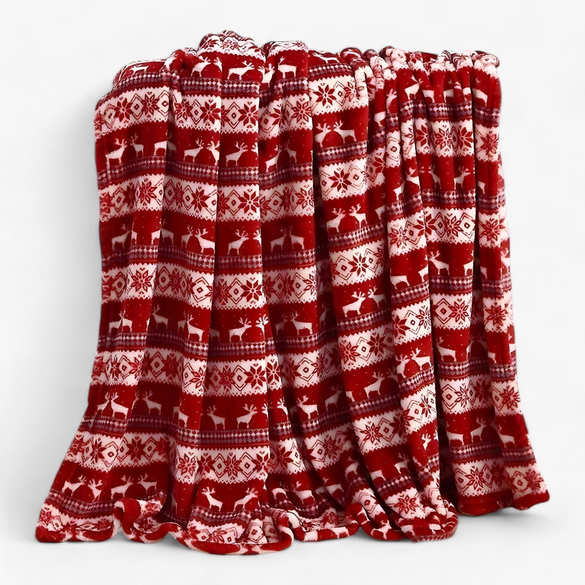 Velvy | Exclusive Christmas Plaid in Fleece - Add Elegance and Coziness to Your Weekend Decor