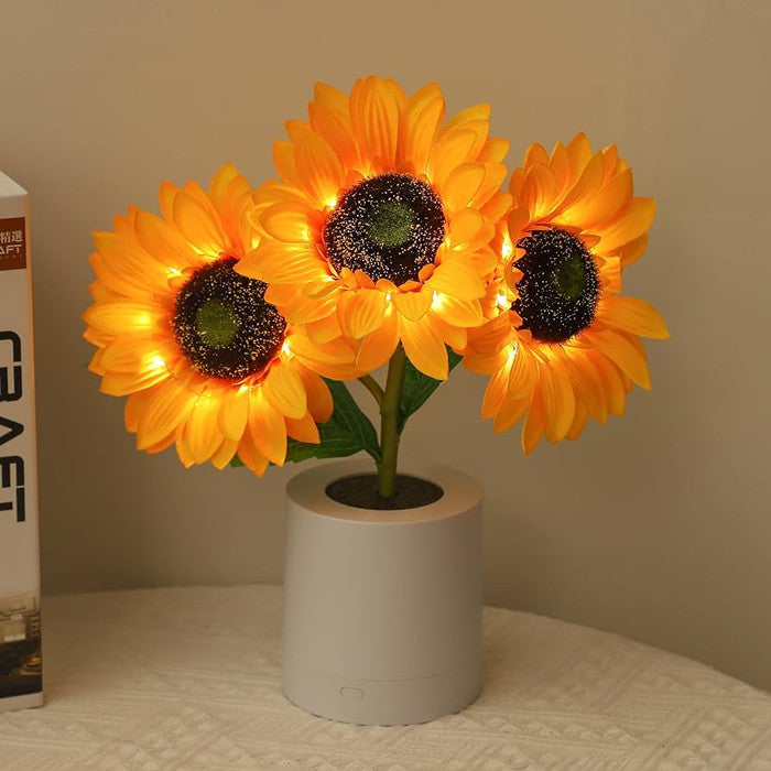 Joyful Sunflower Lamp with Sparkling Shine