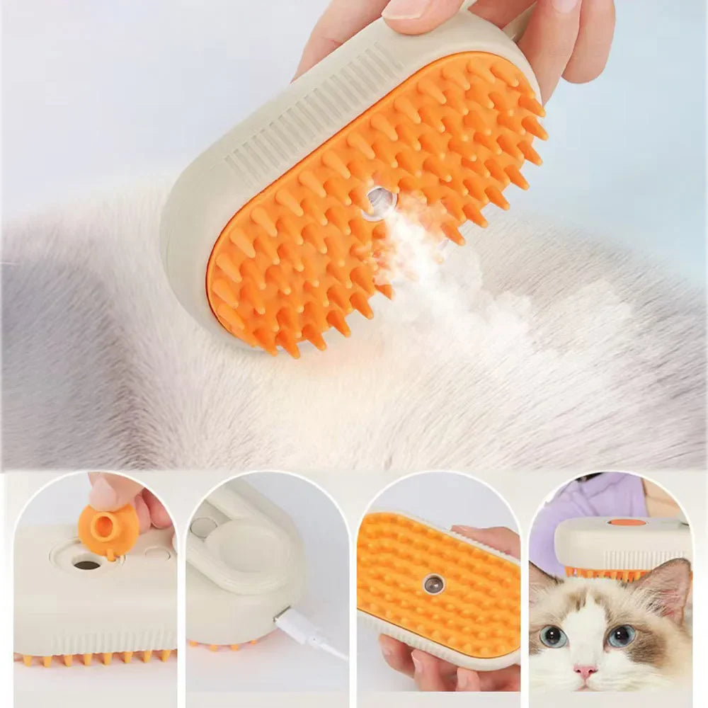 Luxurious Electric Steam Brush for Advanced Pampering of Your Pet