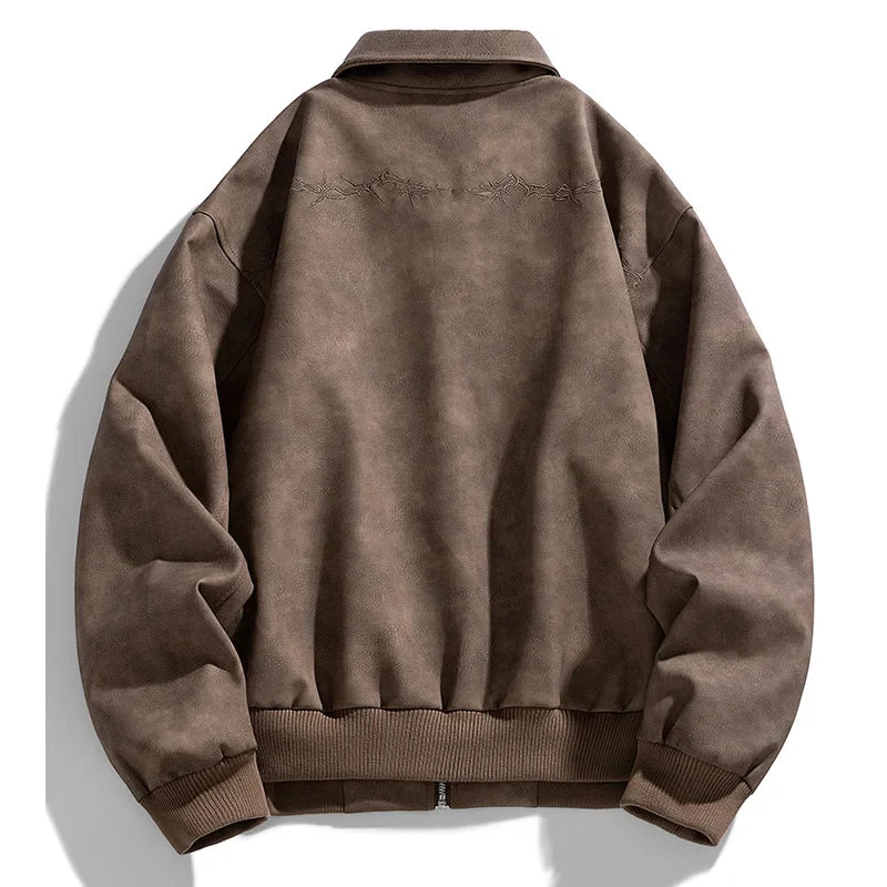 Anthrax suede jacket for a bold and trendy style