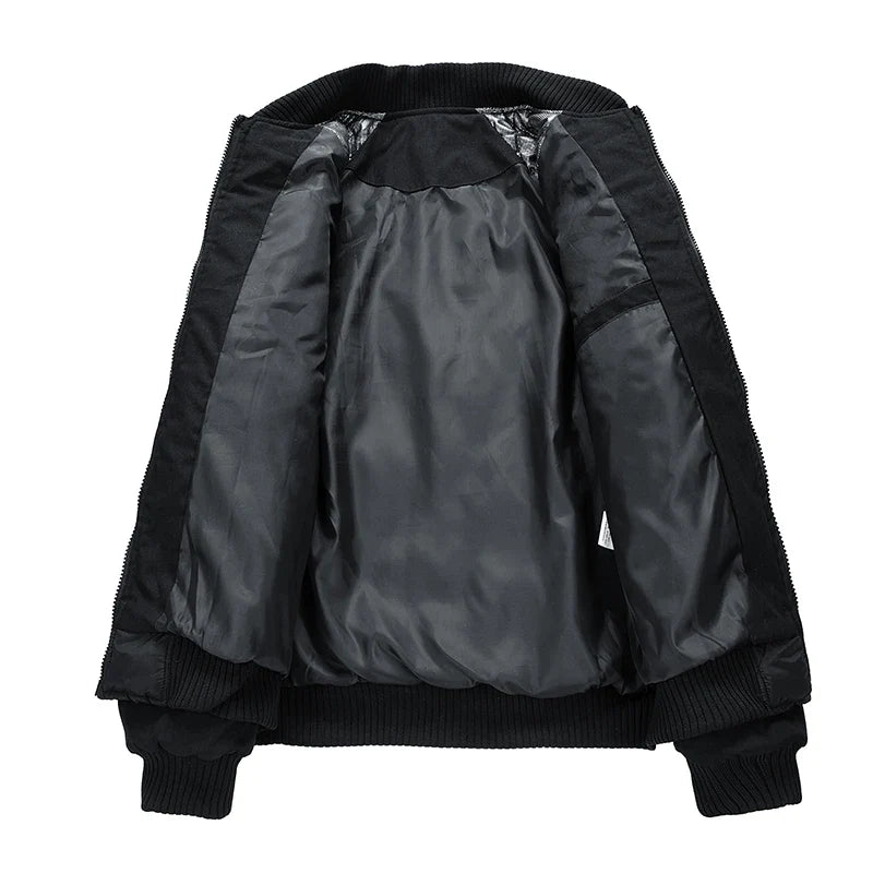 Jacket with protective pads and functional pockets