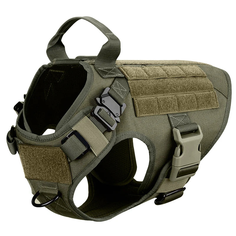 Comfortable Tactical Dog Harness with Leash for Safe and Stylish Walking