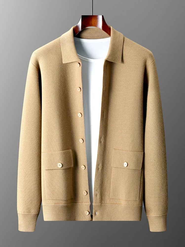 Giorgio Romano Elegant Merino Wool Jacket for Timeless Style