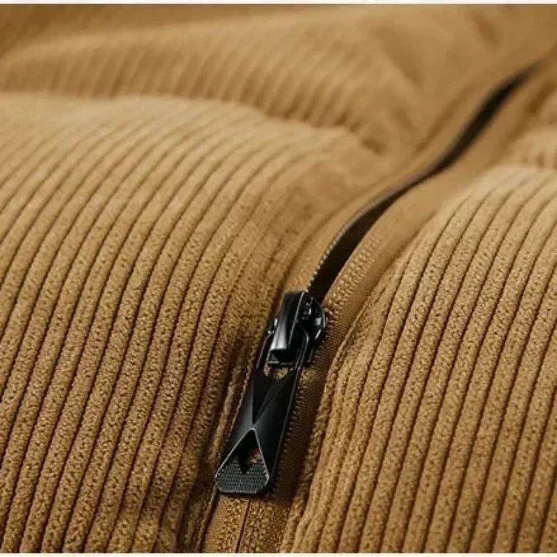 Elegant striped corduroy vest