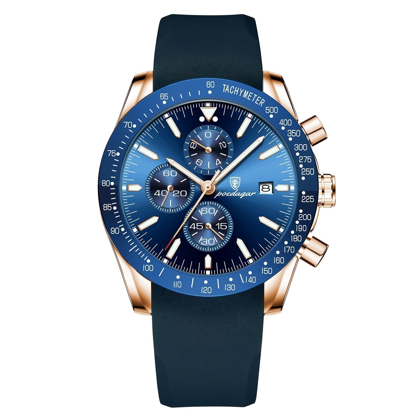 Luminous and Elegant Date Chronograph Watch