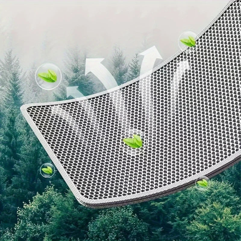 Luxe Cat Litter Mat with Built-in Scratching Function for Extra Protection