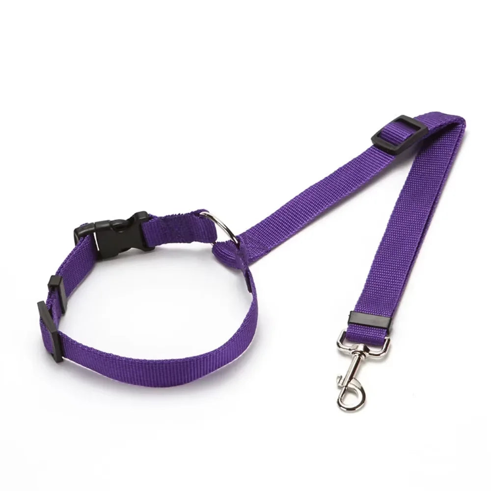 Adjustable Nylon Dog Seat Belt and Harness for Safe and Comfortable Travel