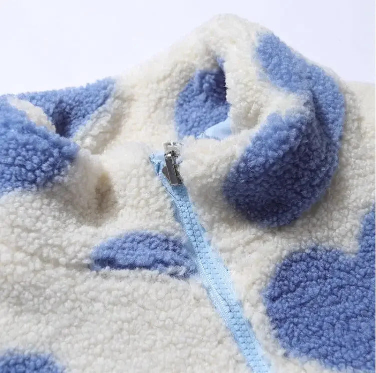 Dianne – Cozy Reversible Heart-Print Jacket for Everyday Comfort