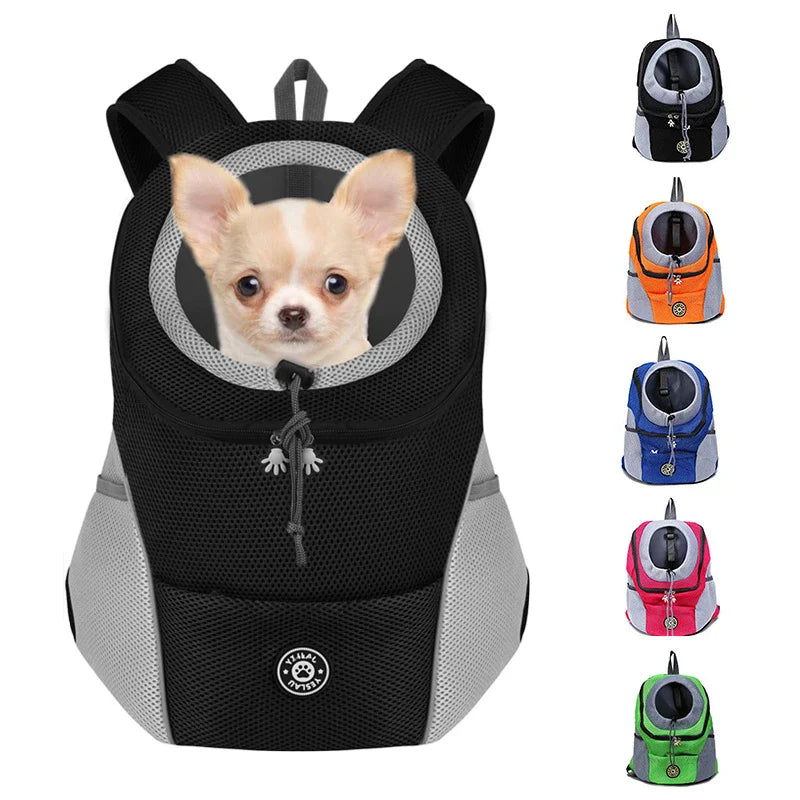 Luxe Outdoor Pet Backpack with Breathable Mesh Single Travel Bag for Pets
