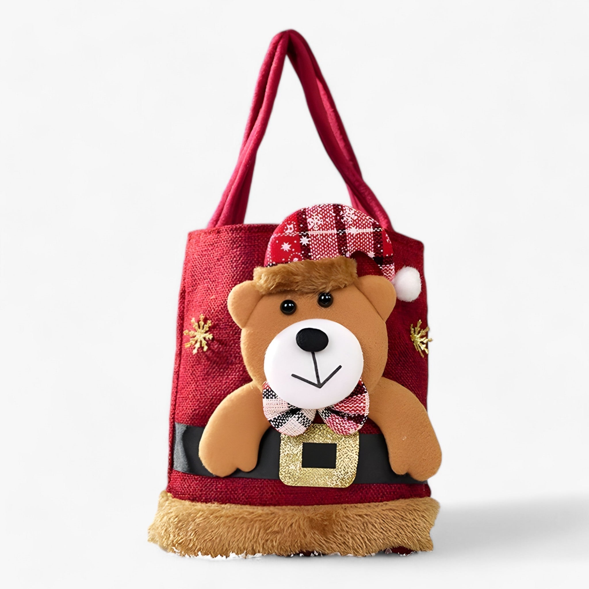 Santa Bear | Festive Christmas Gift Bags – Ideal for storing your presents and treats in style