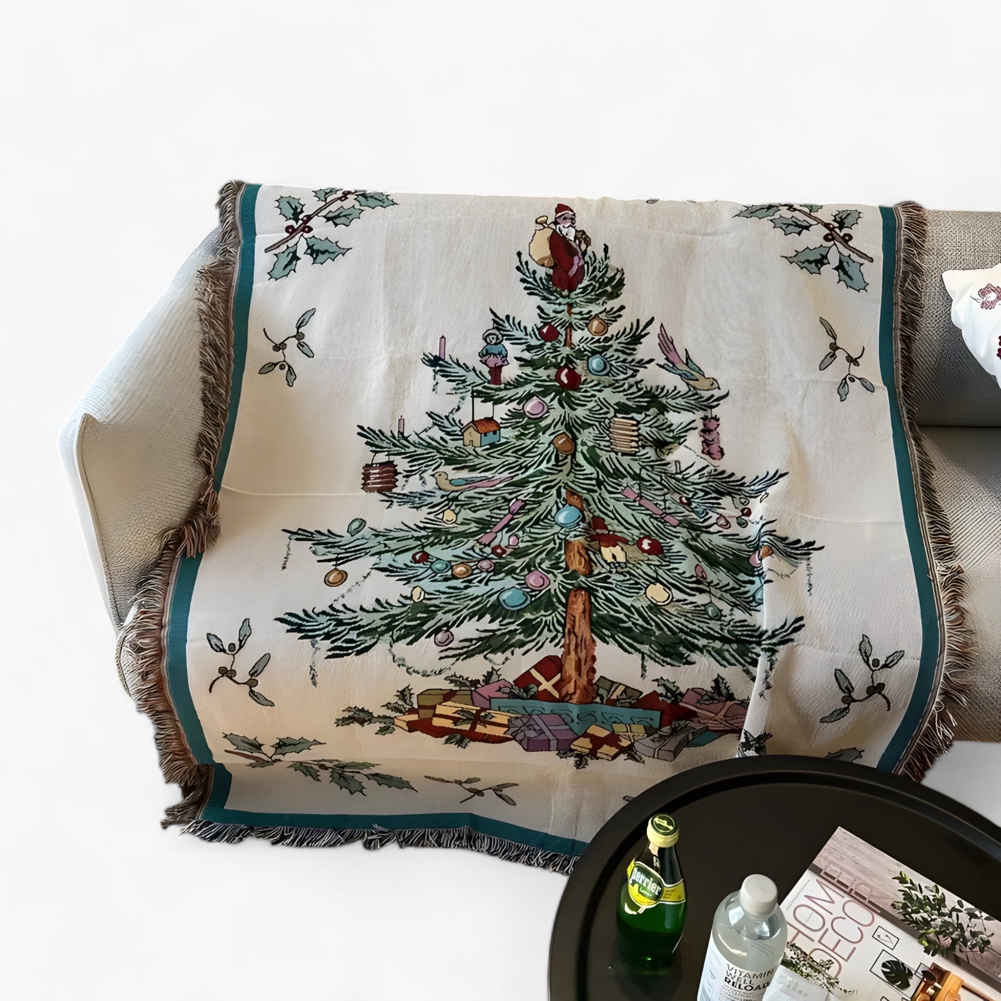 Nutty | Elegant Nutcracker & Christmas Star Felt - Soft and decorative quilt for the festive home