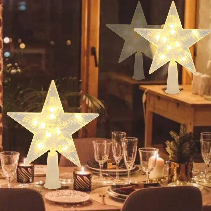 GleamPoint - Amazing glowing star for the top of the Christmas tree for a magical Christmas